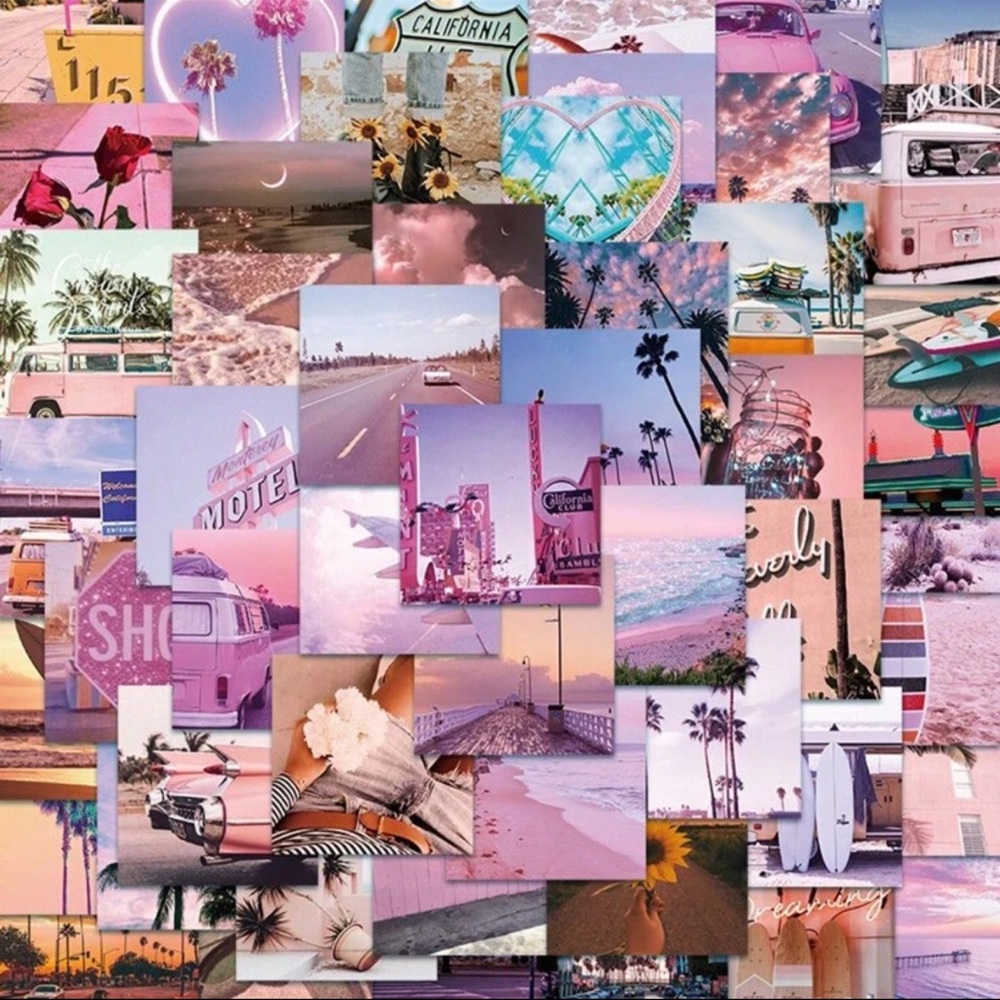 50pcs Scenery Ins Stickers, Graffiti Cartoon Cute Vinyl Waterproof Stickers